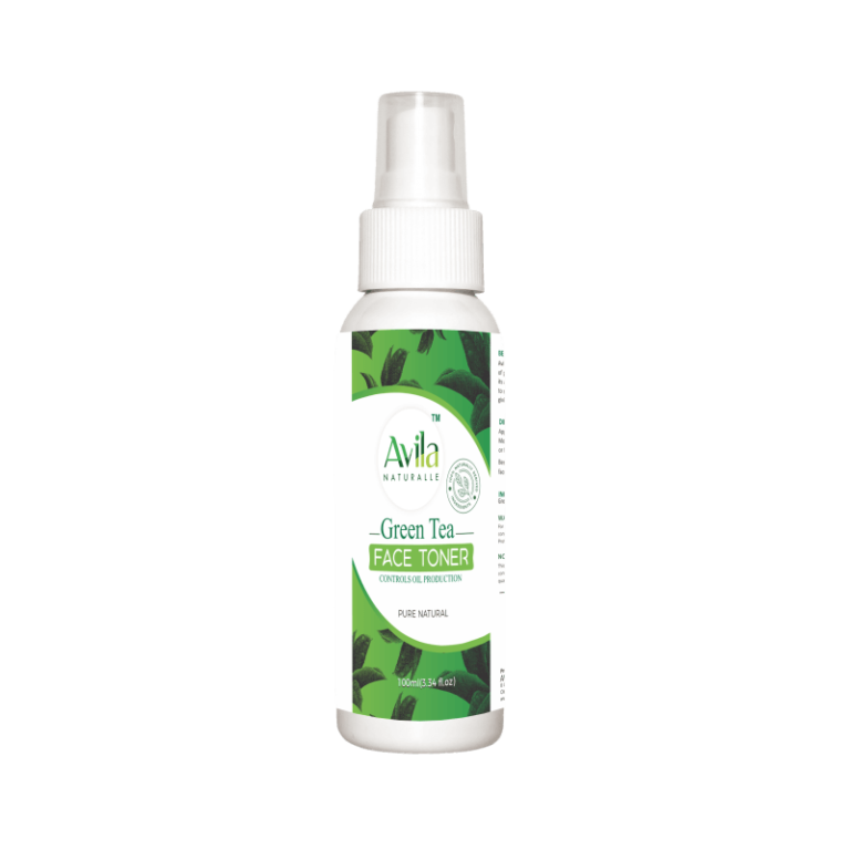 Green tea face toner 100ml avila naturalle skincare