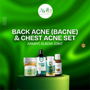 BACK ACNE (BACNE) & CHEST ACNE SET armpit, elbow joint