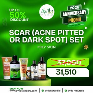 SCAR (ACNE PITTED OR DARK SPOT)  SET oily skin